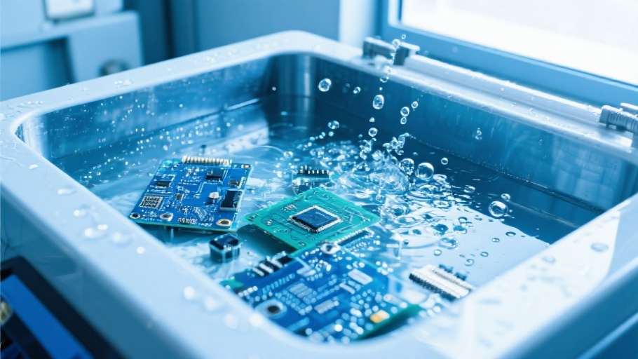 电子制造业超声波清洗